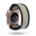 A.ny5.145 Gold Sparkles Stripe StrapsCo Nylon Elastic Band Strap For Apple Watch 38mm 40mm 42mm 44mm