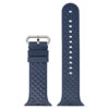 a.r17.5 Main Dark Blue StrapsCo Silicone Rubber Waffle Grooved Band Strap for Apple Watch 38mm 40mm 42mm 44mm
