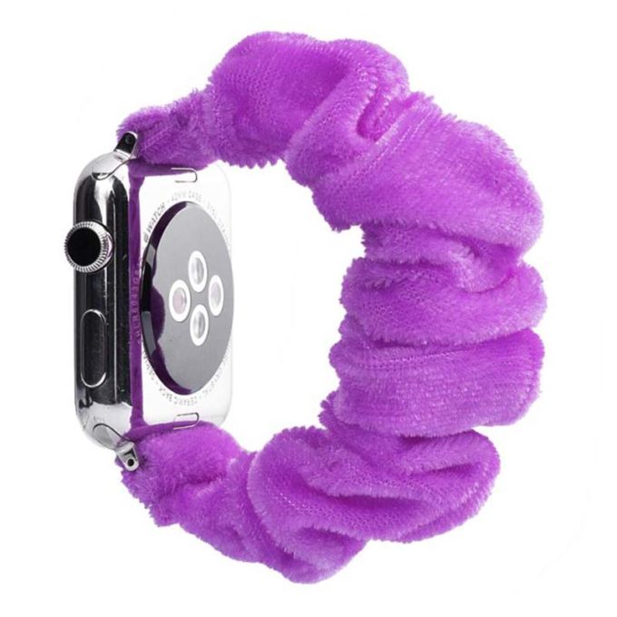 a.w3.13a Main Pink StrapsCo Fuzzy Elastic Scrunchie Band Strap for Apple Watch 38mm 40mm