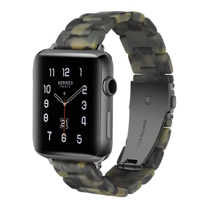 A.w4.11a Main Army Green StrapsCo Marble Band Strap For Apple Watch 38mm 40mm 42mm 44mm