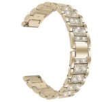 Fb.m127.17 Back Soft Gold StrapsCo Stainless Steel Metal Bracelet Watch Band With Rhinestones For Fitbit Versa 3 & Fitbit Sense