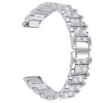 Fb.m127.ss Back Silver StrapsCo Stainless Steel Metal Bracelet Watch Band With Rhinestones For Fitbit Versa 3 & Fitbit Sense