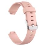 fb.r60.13 Back Gallery Light Pink StrapsCo Smooth Soft Silicone Rubber Watch Band Strap for Fitbit Inspire 2