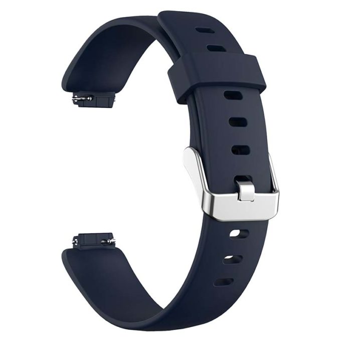 fb.r60.5 Back Navy Blue StrapsCo Smooth Soft Silicone Rubber Watch Band Strap for Fitbit Inspire 2
