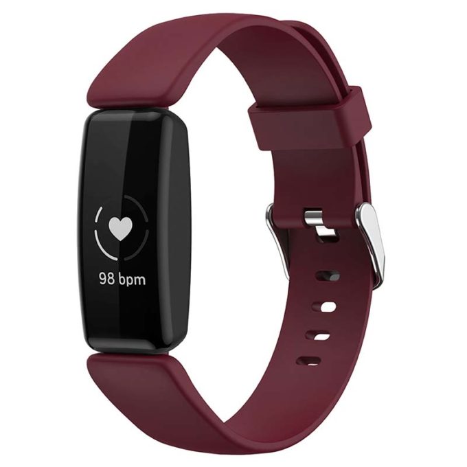 fb.r60.6 Main Wine Red StrapsCo Smooth Soft Silicone Rubber Watch Band Strap for Fitbit Inspire 2