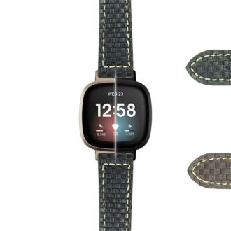fb.sn .p400 DASSARI Azure Carbon Fiber Leather Strap for Fitbit Sense