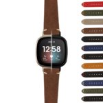 fb.v3.st28 StrapsCo Suede Strap Short Standard Long for Fitbit Versa 3