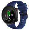 g.r53.5 Main Blue StrapsCo Silicone Rubber Watch Band Strap for Garmin Forerunner 45 45S Swim 2