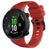 g.r53.6 Main Red StrapsCo Silicone Rubber Watch Band Strap for Garmin Forerunner 45 45S Swim 2