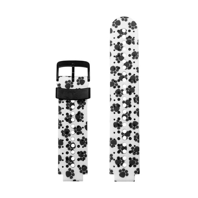 g.r54.f Main Paw Prints StrapsCo Print Silicone Rubber Watch Band Strap for Garmin Forerunner 235 630 Approach S5 S6