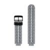 g.r54.k Main Silver Swirls StrapsCo Print Silicone Rubber Watch Band Strap for Garmin Forerunner 235 630 Approach S5 S6