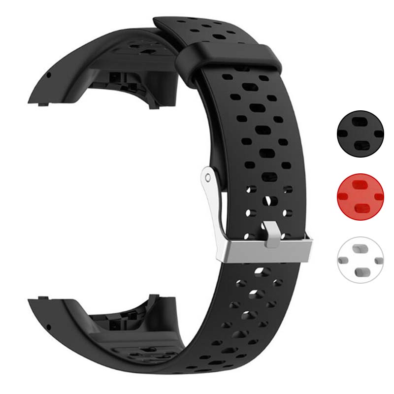Perforated Rubber Strap for Polar M400 / M430