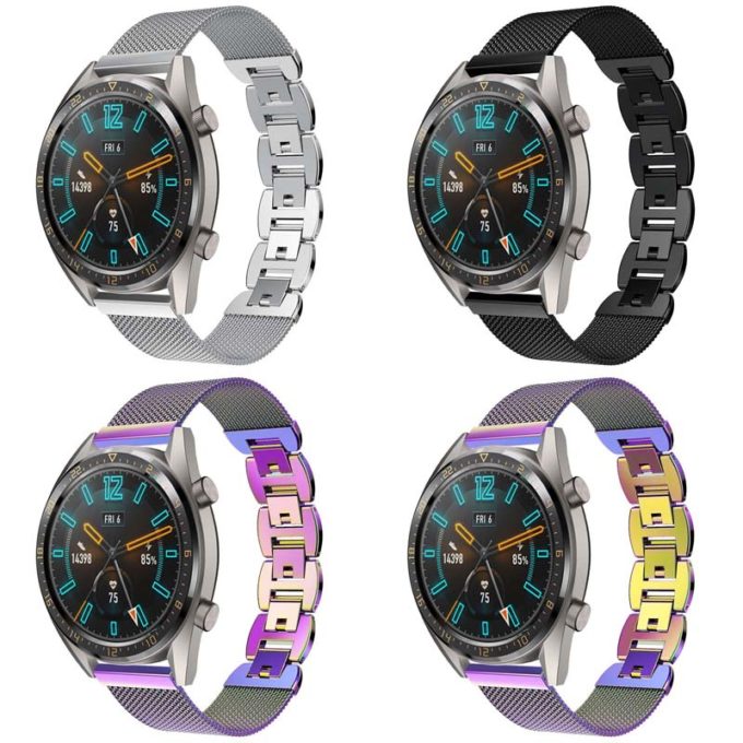 s.m17 All Color StrapsCo Metal Link Mesh Watch Band Strap for Samsung Galaxy Watch 3 45mm Watch 46mm 22mm