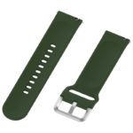 S.r20.11 Angle Army Green StrapsCo Buckle And Tuck Silicone Rubber Watch Band Strap For Samsung Galaxy Watch Active Gear 20mm 22mm