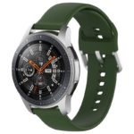 S.r20.11 Main Army Green StrapsCo Buckle And Tuck Silicone Rubber Watch Band Strap For Samsung Galaxy Watch Active Gear 20mm 22mm