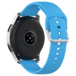 s.r20.5a Back Light Blue StrapsCo Buckle and Tuck Silicone Rubber Watch Band Strap for Samsung Galaxy Watch Active Gear 20mm 22mm