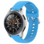 s.r20.5a Main Light Blue StrapsCo Buckle and Tuck Silicone Rubber Watch Band Strap for Samsung Galaxy Watch Active Gear 20mm 22mm