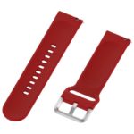 s.r20.6 Angle Red StrapsCo Buckle and Tuck Silicone Rubber Watch Band Strap for Samsung Galaxy Watch Active Gear 20mm 22mm