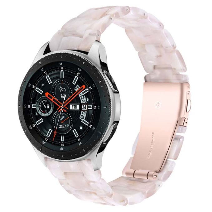 s.w1.22.3 Main White Beige StrapsCo Marble Watch Band Strap for Samsung Galaxy Watch Active Gear 20mm 22mm
