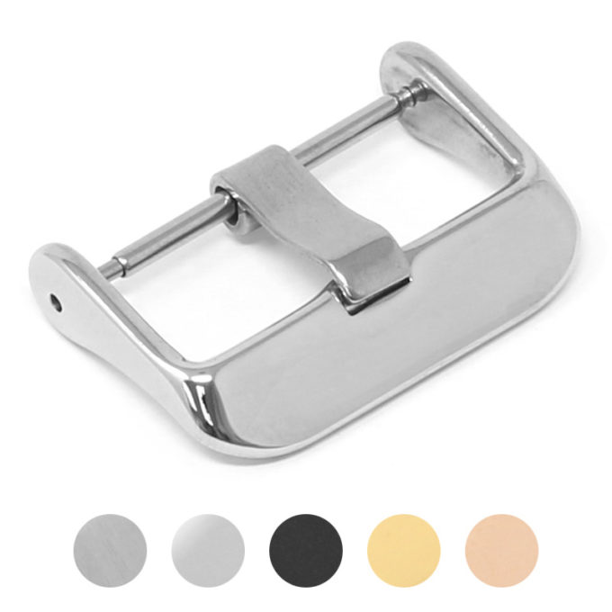 b4.ps Gallery Polished Silver StrapsCo Stainless Steel Tang Watch Buckle 16mm 18mm 20mm 22mm 24mm