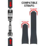 cl.rx2 Infographic StrapsCo Replacement Stainless Steel Deployant Clasp For Rolex 16mm