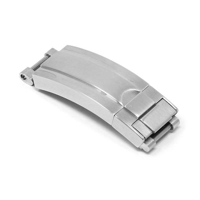 cl.rx2 .bs Main Brushed Silver StrapsCo Replacement Stainless Steel Deployant Clasp For Rolex 16mm