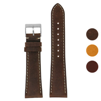 ds18.2 Gallery DASSARI Classic Vintage Leather Watch Band Strap 18mm 19mm 20mm 21mm 22mm
