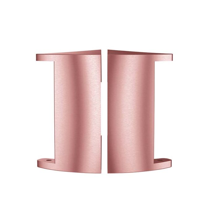 fb.ad2 .pg Up Pink Gold StrapsCo Stainless Steel Strap Adapter for Fitbit Charge 4 Charge 3