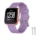 Fb.c3.18a Front Light Purple StrapsCo Canvas Watch Band Strap For Fitbit Versa