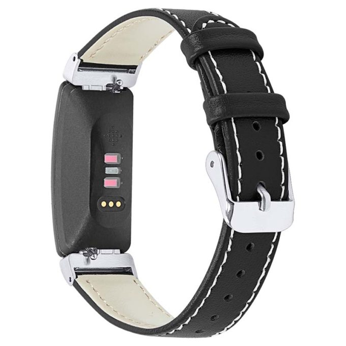 fb.l39.1 Back Black StrapsCo Slim Leather Watch Band Strap for Fitbit Inspire 2