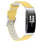 fb.l39.10 Main Yellow StrapsCo Slim Leather Watch Band Strap for Fitbit Inspire 2