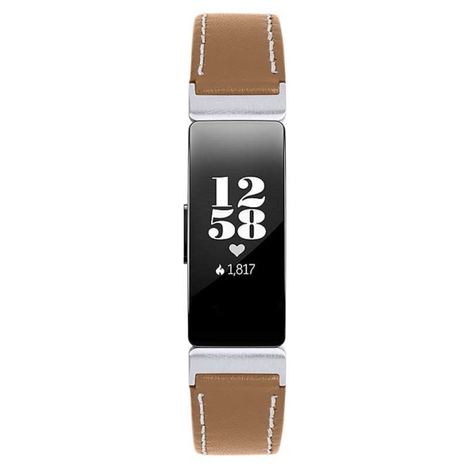 fb.l39.3 Alt Tan StrapsCo Slim Leather Watch Band Strap for Fitbit Inspire 2