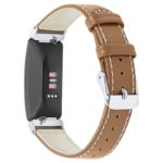 fb.l39.3 Back Tan StrapsCo Slim Leather Watch Band Strap for Fitbit Inspire 2