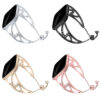 fb.m100 All Colors StrapsCo Stainless Steel Adjustable Bracelet with Rhinestones for Fitbit Versa