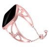 fb.m100.rg Main Rose Gold StrapsCo Stainless Steel Adjustable Bracelet with Rhinestones for Fitbit Versa