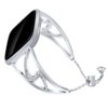 fb.m100.ss Main Silver StrapsCo Stainless Steel Adjustable Bracelet with Rhinestones for Fitbit Versa