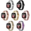 fb.m132 All Color StrapsCo Slim Stainless Steel Mesh Watch Band Strap for Fitbit Versa 3 Fitbit Sense