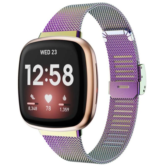 Fitbit versa rose gold replacement online band