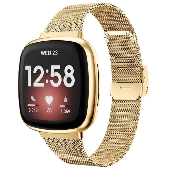 Gold fitbit versa new arrivals