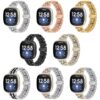 fb.m133 All Color StrapsCo Stainless Steel Bracelet Watch Band w Hidden Clasp for Fitbit Versa 3 Fitbit Sense