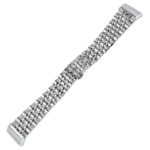 fb.m133.ss Angle Silver StrapsCo Stainless Steel Bracelet Watch Band w Hidden Clasp for Fitbit Versa 3 Fitbit Sense