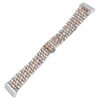 fb.m133.ss .rg Angle Silver Rose Gold StrapsCo Stainless Steel Bracelet Watch Band w Hidden Clasp for Fitbit Versa 3 Fitbit Sense