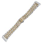 fb.m133.ss .yg Angle Silver Yellow Gold StrapsCo Stainless Steel Bracelet Watch Band w Hidden Clasp for Fitbit Versa 3 Fitbit Sens