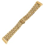 fb.m133.yg Angle Yellow Gold StrapsCo Stainless Steel Bracelet Watch Band w Hidden Clasp for Fitbit Versa 3 Fitbit Sense