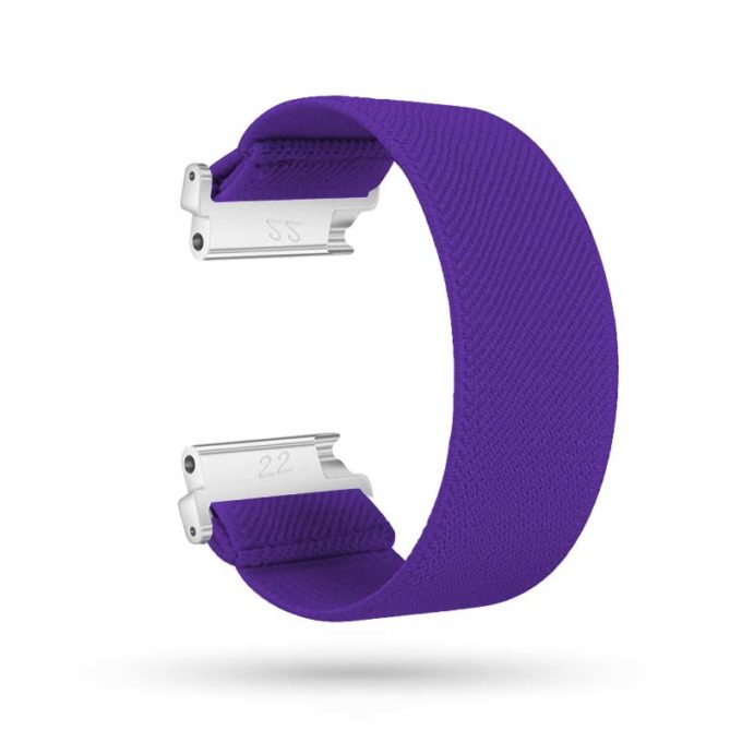 Fb.ny13.103 Main Purple StrapsCo Nylon Elastic Watch Band Strap For Fitbit Versa