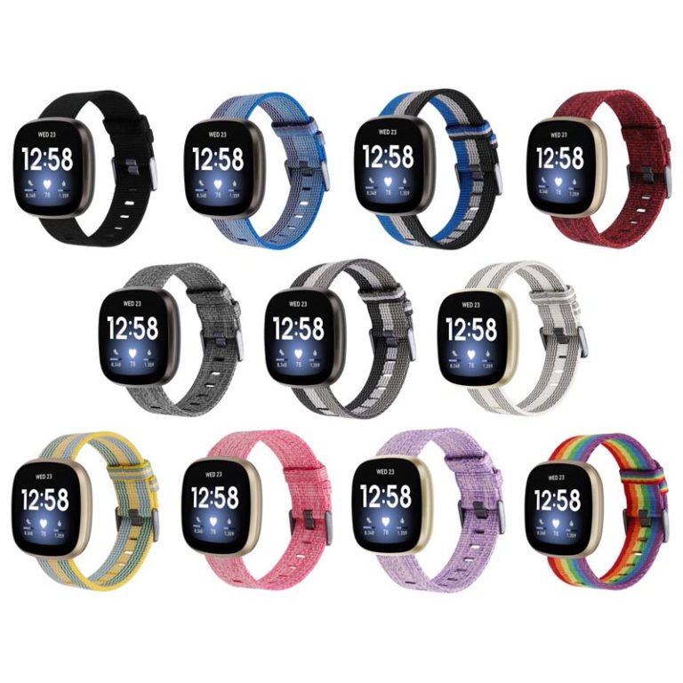 Everyday Canvas Band For Fitbit Versa 3 StrapsCo