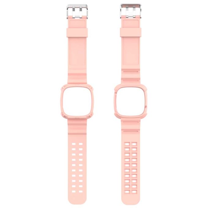 Modal - Silicone Watch Band for Fitbit Versa 3 and Fitbit Sense - Sandy Pink