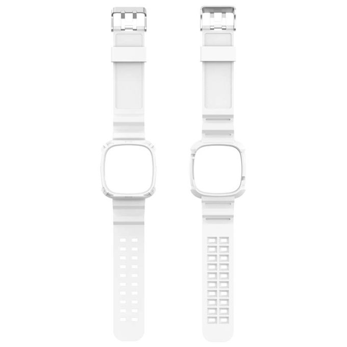 fb.r61.22 Up White StrapsCo Silicone Rubber Case Watch Band Strap for Fitbit Versa 3 Fitbit Sense
