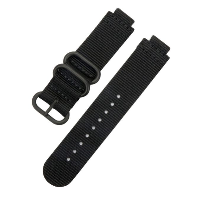 g.ny3 .1 Main Black StrapsCo Woven Nylon Watch Band Strap for Garmin Forerunner 220230235620630735
