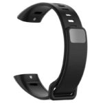 h.r5.1 Back Black StrapsCo Silicone Rubber Watch Band Strap for Huawei Band 2